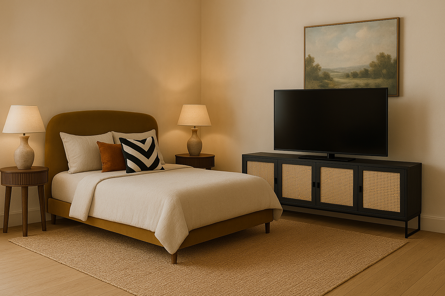 Navi Bedroom Combo - Bed + Sidetables