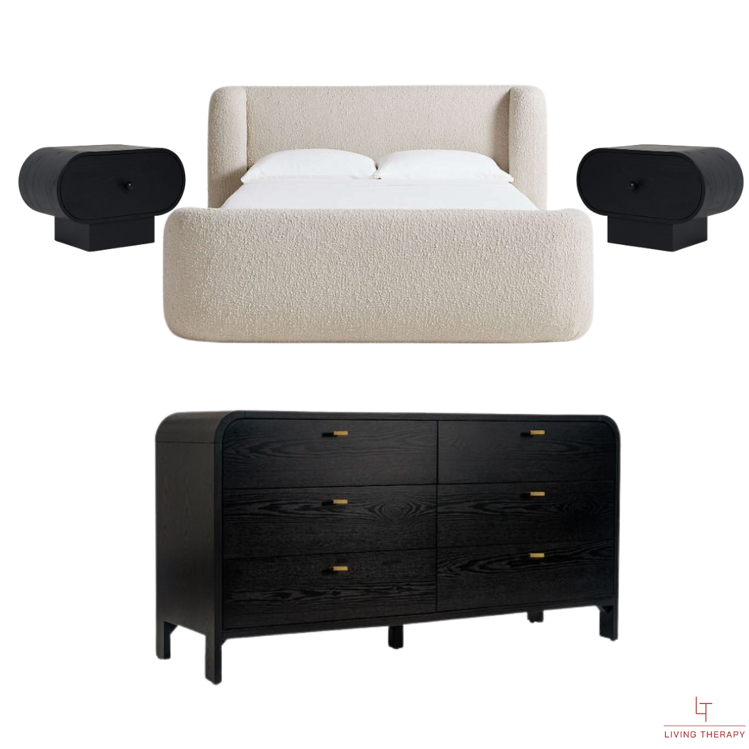 Corallo Bedroom Combo - Bed + Tables