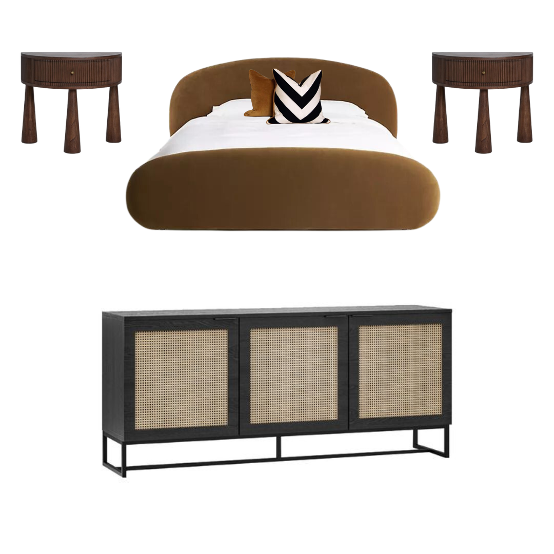 Navi Bedroom Combo - Bed + Sidetables