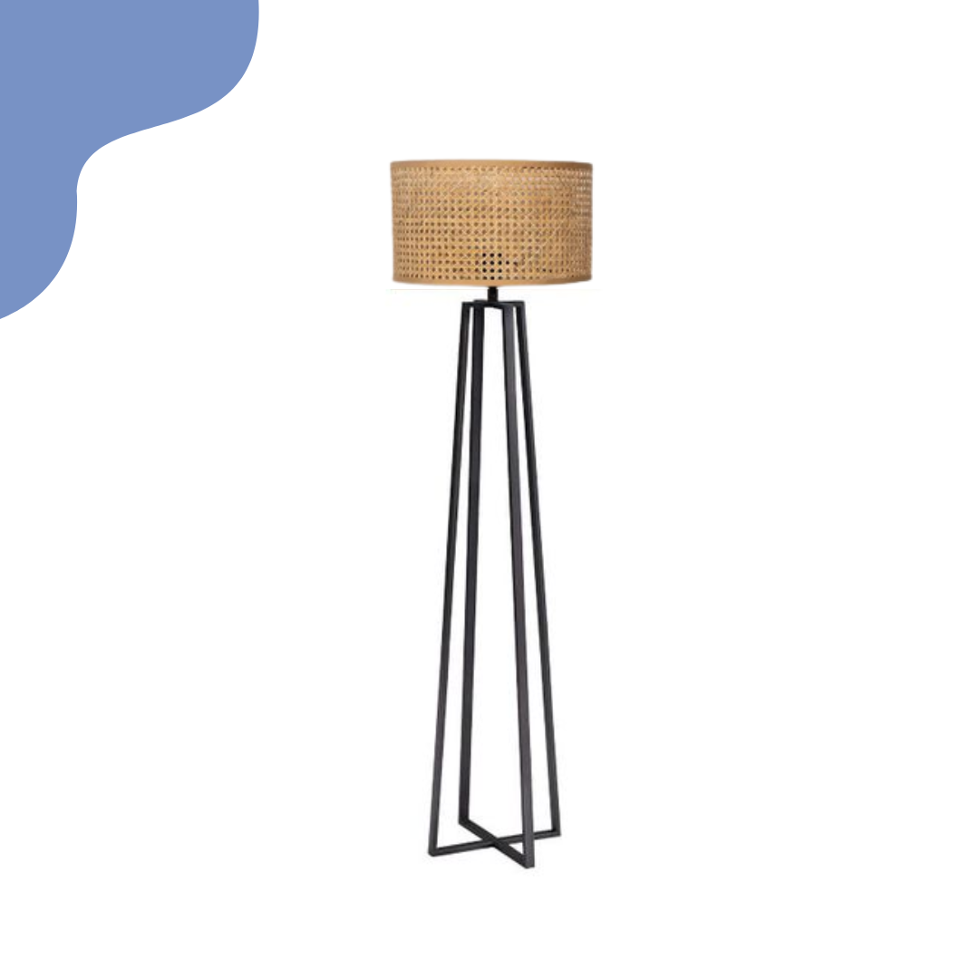 Houston Floor Lamp - Cane