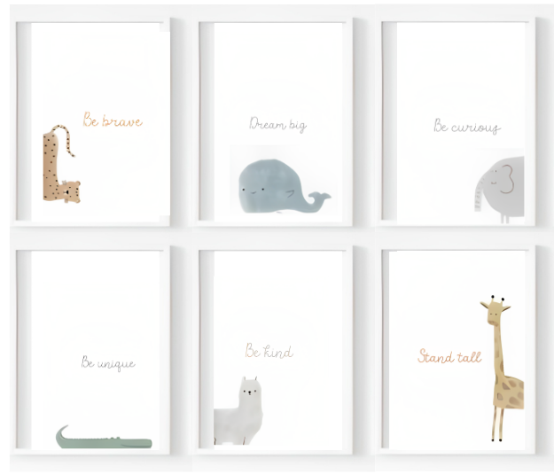 Baby Room Animal Frames